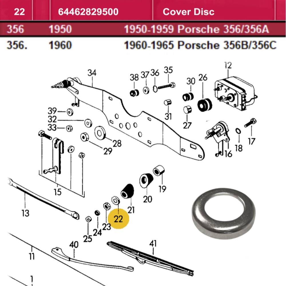 Lai Kam Wah Sdn. Bhd. Specialist in VW Aircooled Parts - 64462829500 - Cover Disc