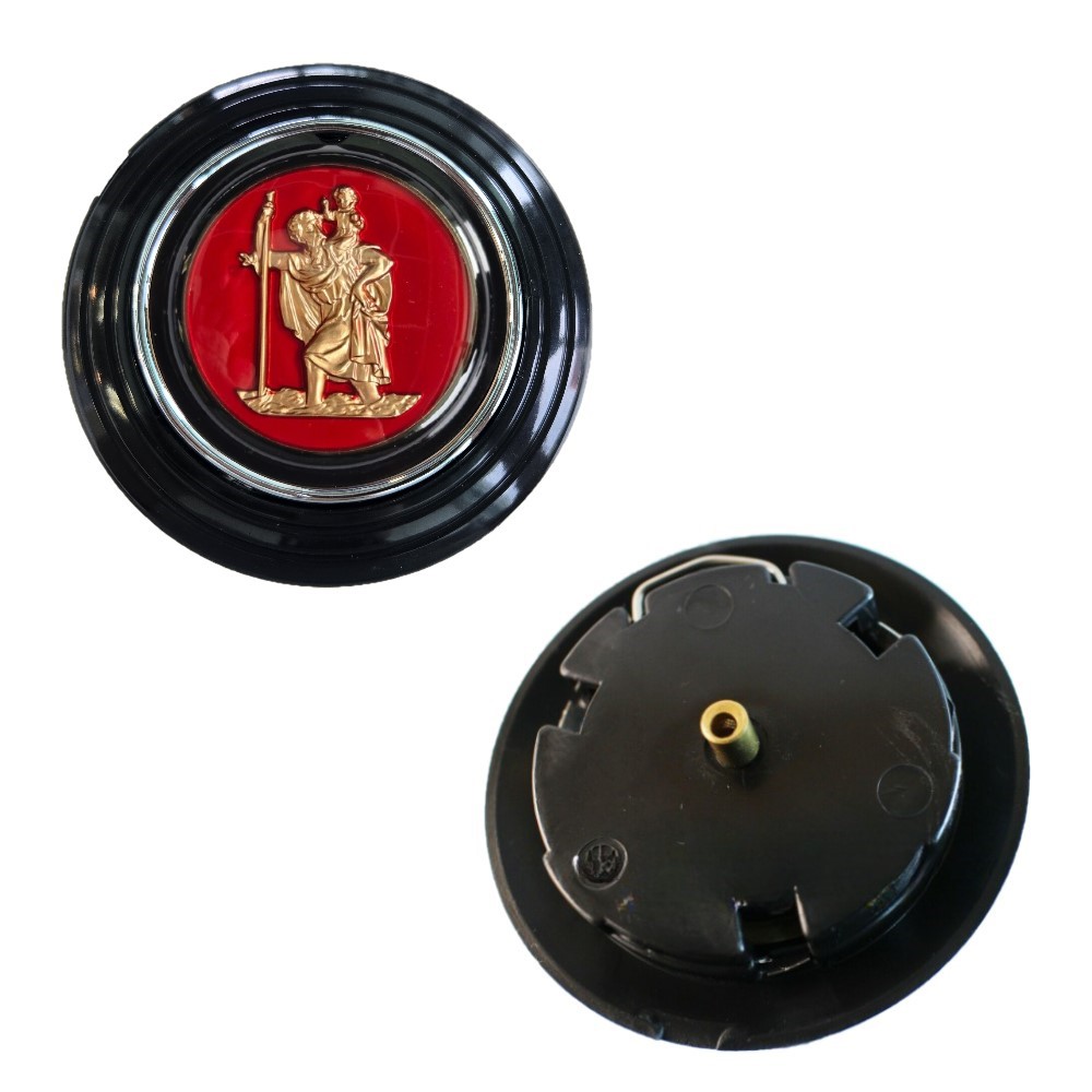 Lai Kam Wah Sdn. Bhd. Specialist in VW Aircooled Parts - SC-04 - ST.Christopher Vintage Horn Button - 80MM