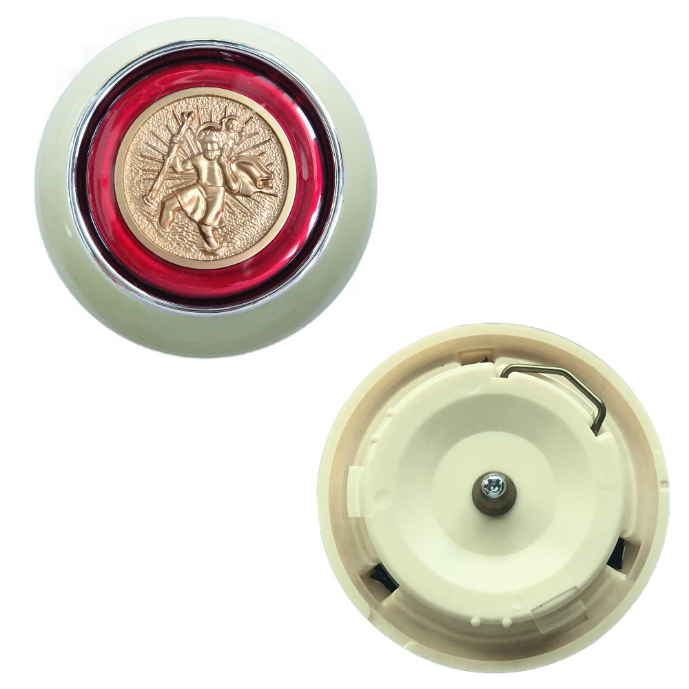 Lai Kam Wah Sdn. Bhd. Specialist in VW Aircooled Parts - ST-01 - ST.Christopher Vintage Horn Button - 80MM