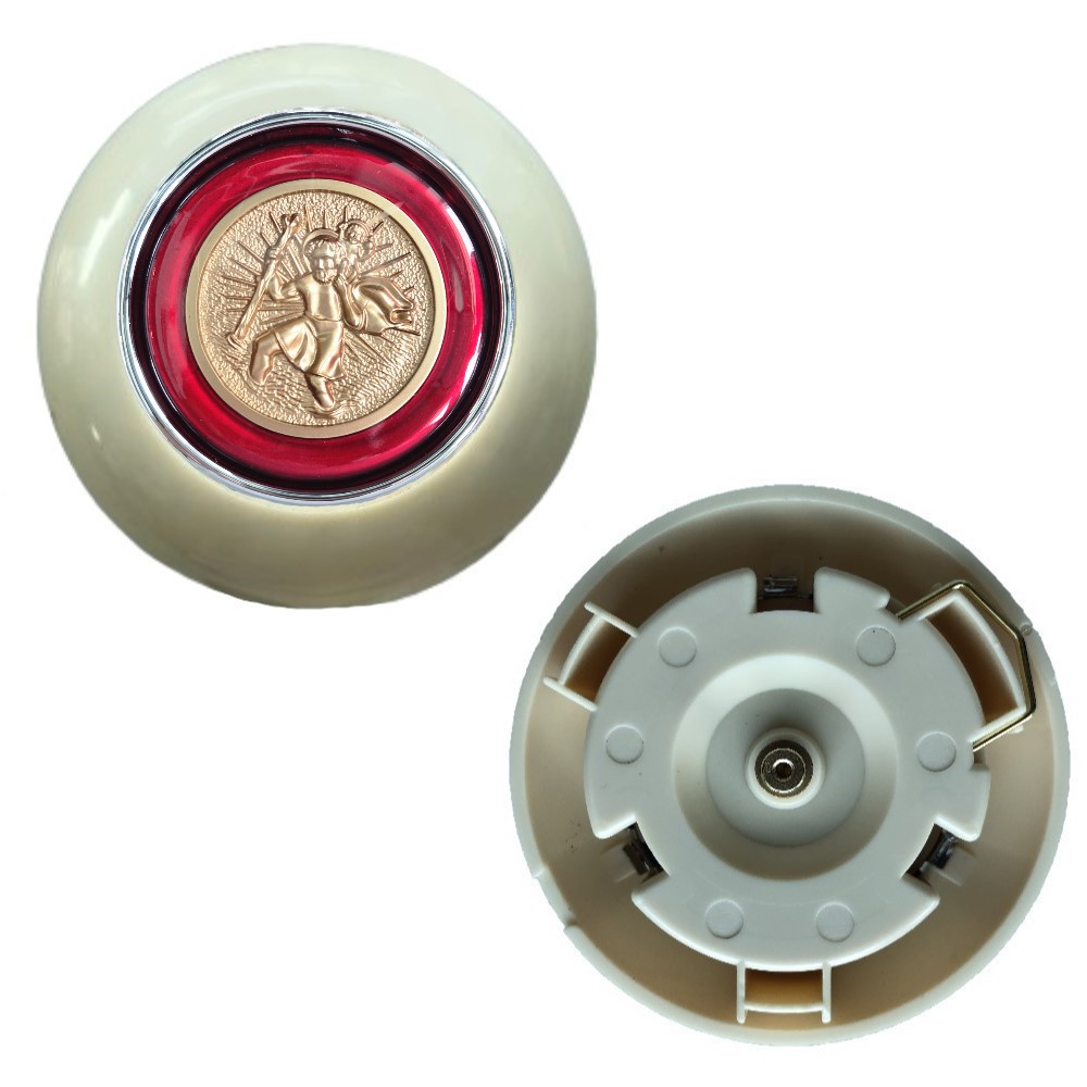 Lai Kam Wah Sdn. Bhd. Specialist in VW Aircooled Parts - ST-03 - ST.Christopher Vintage Horn Button - 63MM