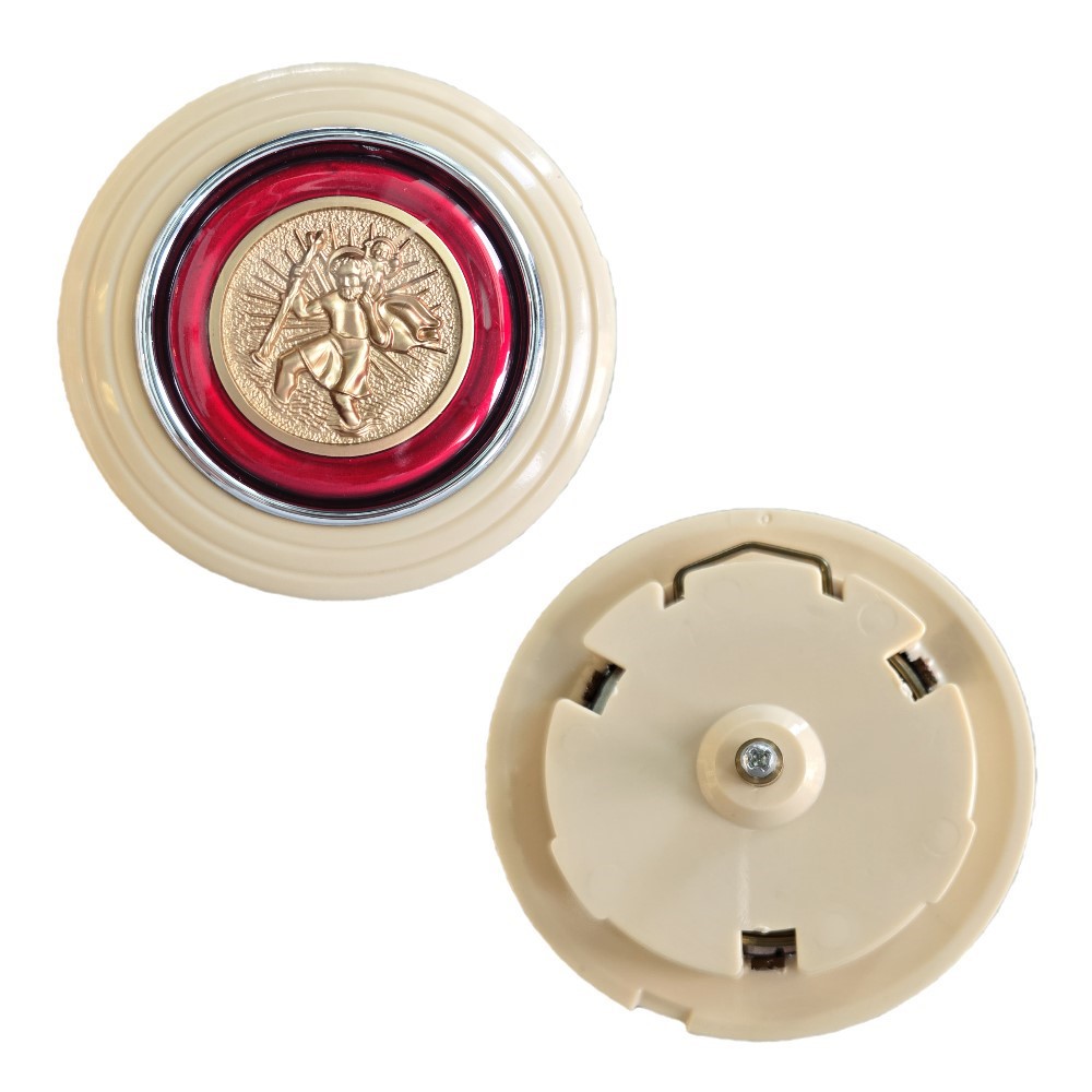 Lai Kam Wah Sdn. Bhd. Specialist in VW Aircooled Parts - ST-05 - ST.Christopher Vintage Horn Button - 80MM