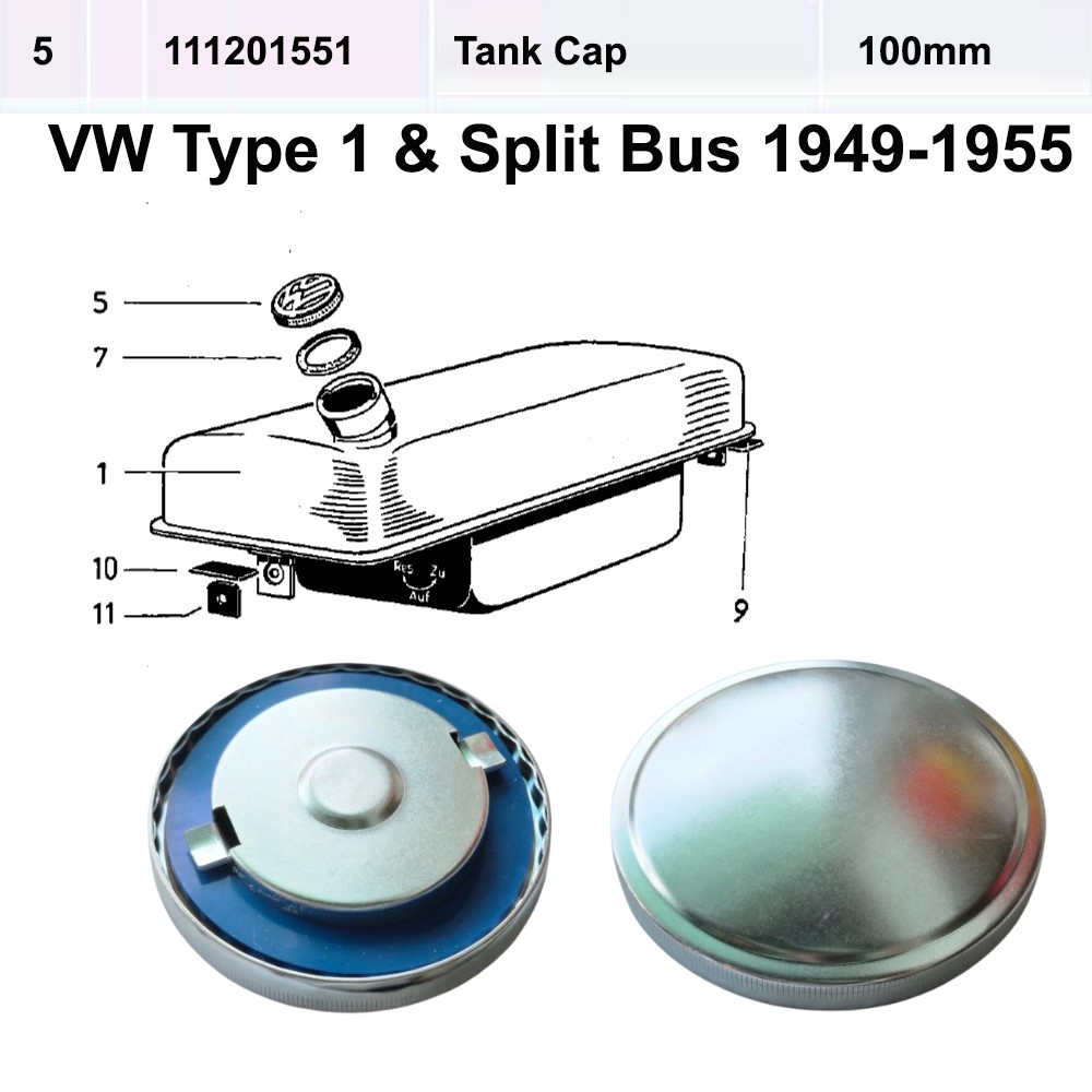 Lai Kam Wah Sdn. Bhd. Specialist in VW Aircooled Parts - 111201551 - Tank Cap - 100MM