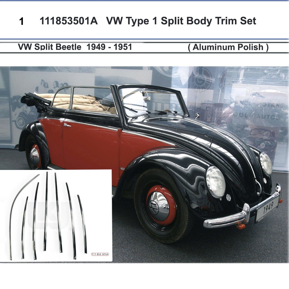 A105358111 - Aluminum Polish Split Body Trim Set
