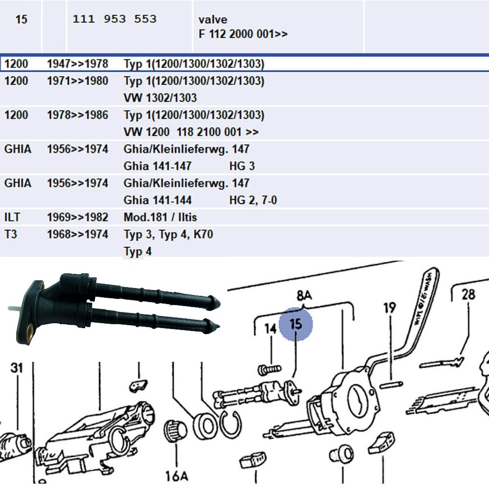 Lai Kam Wah Sdn. Bhd. Specialist in VW Aircooled Parts - 111953553 - Valve Washer